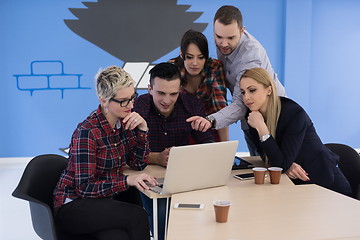 Image showing startup business team on meeting at modern office