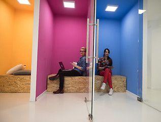 Image showing group of business people in creative working  space