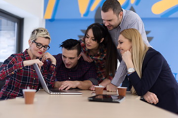 Image showing startup business team on meeting at modern office