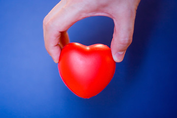 Image showing Heart in blue