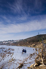 Image showing Small boat on the river