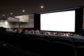 Image showing Cinema auditorium with people.