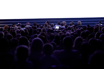 Image showing People watching cinema