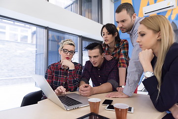 Image showing startup business team on meeting at modern office