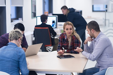 Image showing startup business team on meeting at modern office