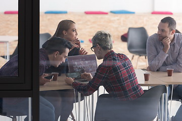 Image showing startup business team on meeting at modern office