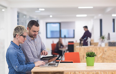 Image showing startup business team on meeting at modern office