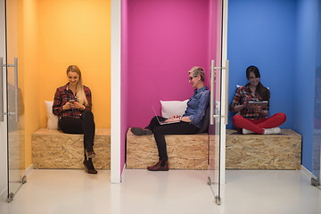 Image showing group of business people in creative working  space