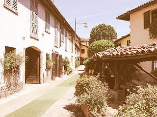 Image showing Vicolo dei Lavandai, Milan vintage