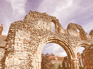 Image showing St Augustine Abbey in Canterbury vintage