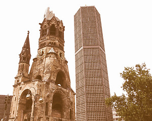 Image showing Bombed church, Berlin vintage