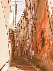 Image showing Genoa old town vintage