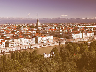 Image showing Turin view vintage