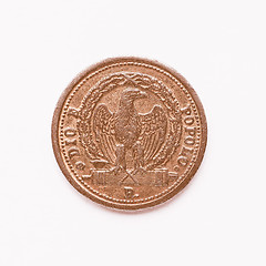 Image showing  Old Italian coin 3 baiocchi vintage