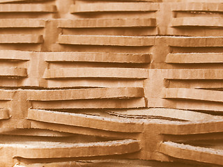 Image showing  Corrugated cardboard vintage