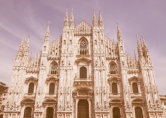 Image showing Duomo, Milan vintage