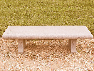 Image showing  Bench picture vintage