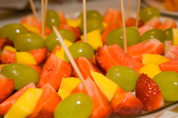 Image showing Strawberrys and Mango