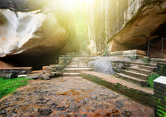 Image showing Stairs and rocks