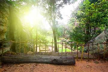 Image showing Beautiful park on Sigiriya