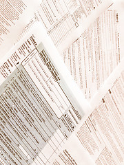 Image showing  Tax forms vintage