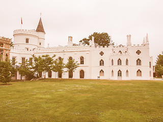 Image showing Strawberry Hill house vintage