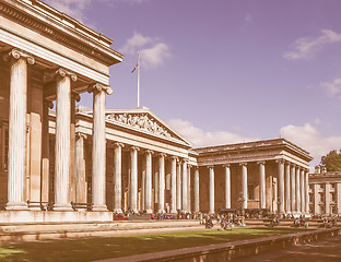 Image showing British Museum in London vintage