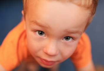 Image showing Portrait of cute 3 year-old boy