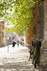 Image showing Street in Tallinn at spring.