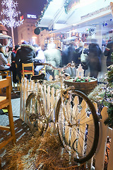 Image showing Old bike as decoration on Jelacic Square