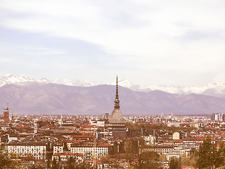 Image showing Turin view vintage