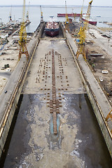 Image showing Vessel in dock