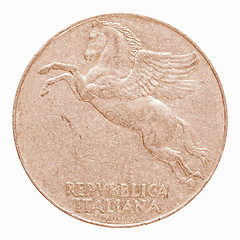 Image showing  Italian coin vintage