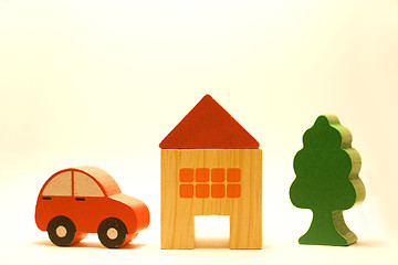 Image showing Car, House and Tree