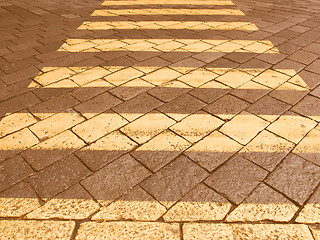 Image showing  Zebra crossing vintage