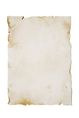 Image showing Old paper on White (vertical)