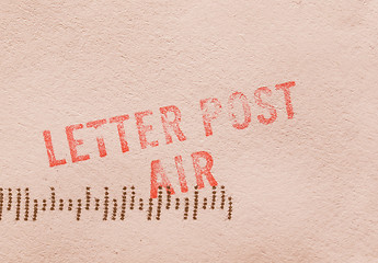 Image showing  Letter post air vintage