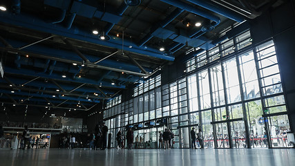 Image showing Inside the Georges Pompidou Centre in France