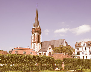 Image showing St Elizabeth church in Darmstadt vintage