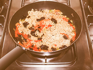 Image showing Retro looking Noodles