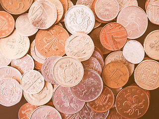 Image showing  UK Pound coin vintage
