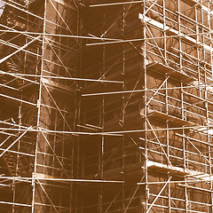 Image showing  Scaffolding vintage