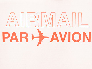 Image showing  Airmail picture vintage