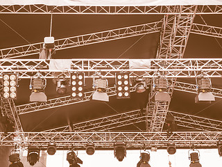 Image showing  Stage lights vintage