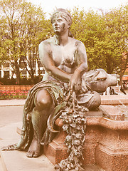 Image showing Neptunbrunnen vintage