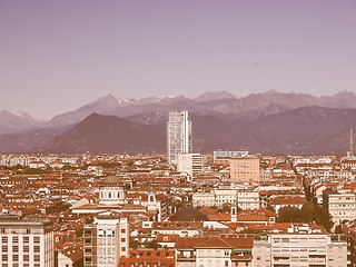 Image showing Turin view vintage