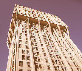 Image showing Torre Velasca, Milan vintage