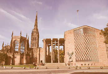 Image showing Coventry Cathedral vintage