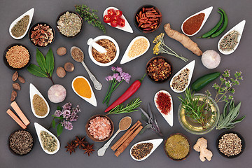 Image showing Herb and Spice Abstract  