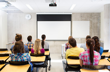 Image showing group of students in lecture hall